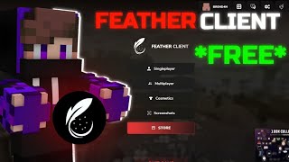 I,AM GIVE YOU GUYS FEATHER CLIENT😱FOR MINECRAFT IN ZALITH LAUNCHER☠️ POJA LAUNCHER 😎AND MOJO LAUNCH🔥
