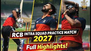 RCB Intra Squad Practice Match 2026 Full Highlights | Kohli Joins Camp!