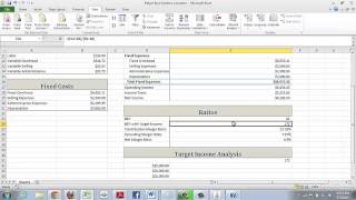 One Variable Data Table
