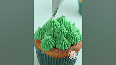 Cupcake de cactus, postres del desierto! #shorts #cactus #cupcake #cake