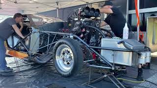 Alcohol vs Nitro Start Up with A Top Fuel Motor