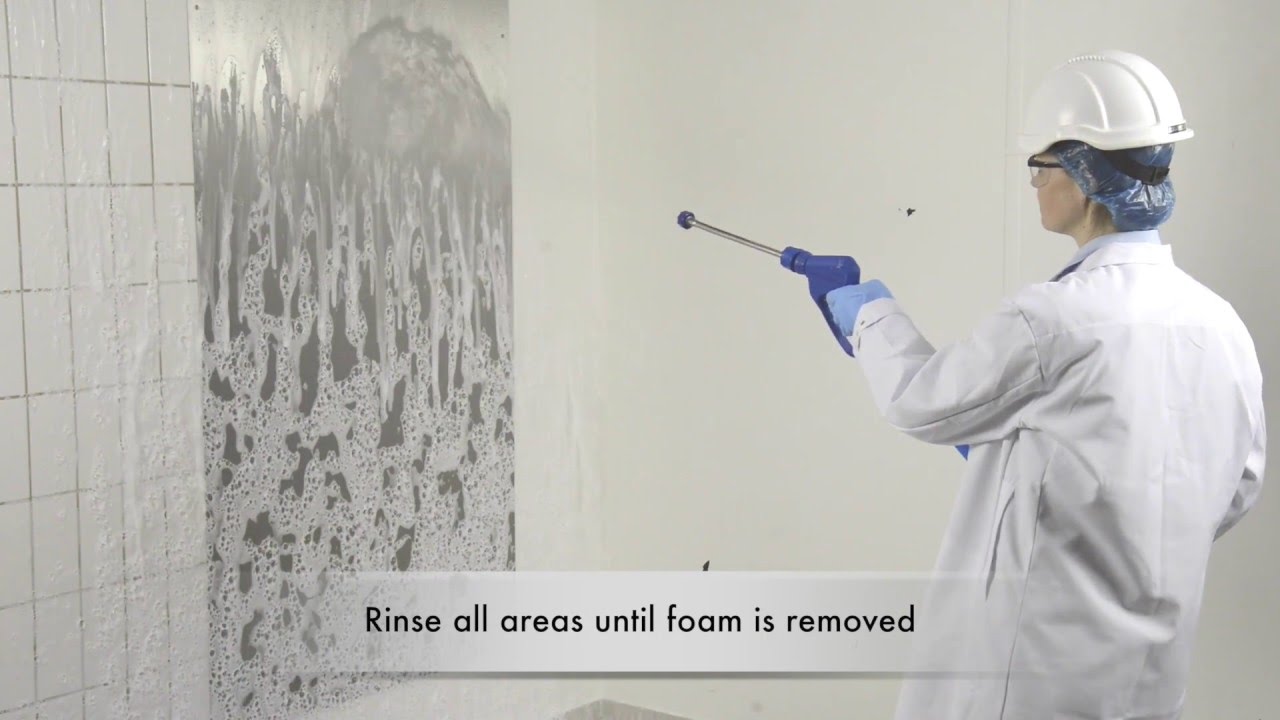 How to use the 5 8 bar Ecolab Griff mobile foam unit YouTube