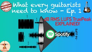 What every guitarists need to know: dBFS, RMS, LUFS and TruePeak Explained!