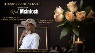 Noel McIntosh Thanksgiving Service
