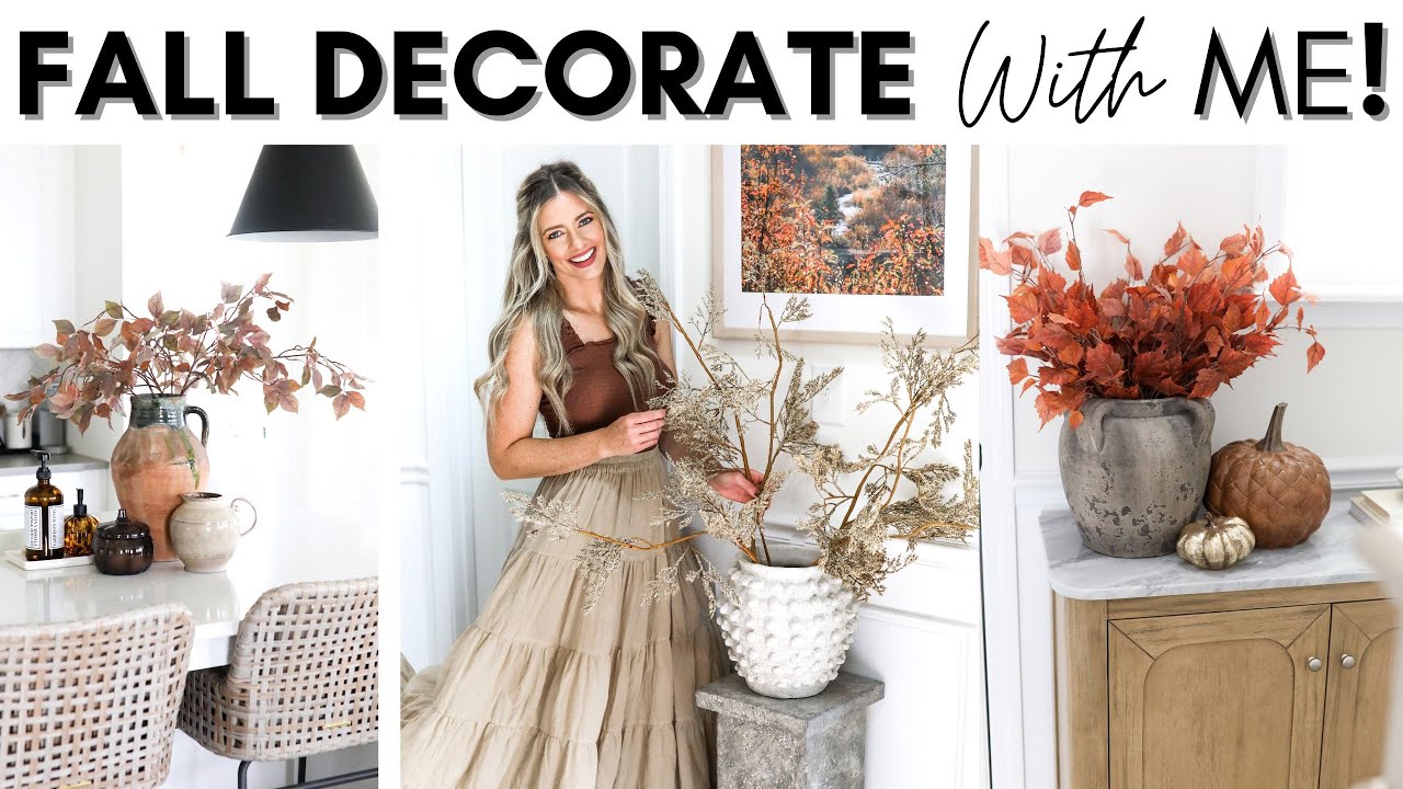 FALL DECORATING IDEAS AUTUMN STYLING TIPS 2023 FALL DECORATE WITH ME AUTUMN DECOR YouTube