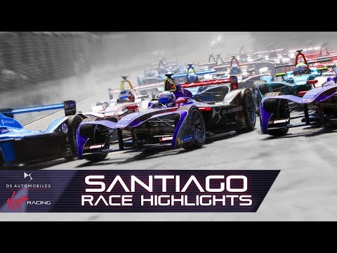 Formula E Santiago E-Prix Race Highlights! (DS Virgin Racing S4 R4)