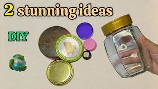 DIY Decoupage Lanterns / Transform Jam Jars into Elegant Home Décor /♻️👌🏻