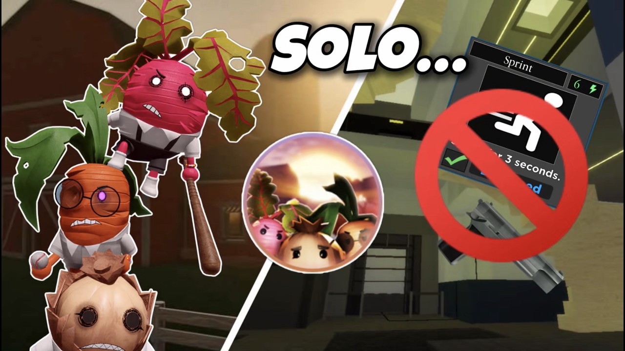 Soloing The 3 Veggiteers SKIN QUEST + Hard mode | Piggy CHALLENGE