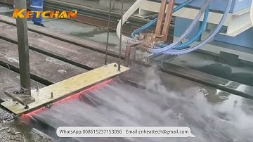 Surface heat treatment of guide rails