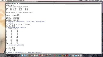 Discriminant Analysis