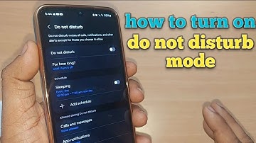 how to turnon Do not disturb mode on samsung galaxy a55 | do not disturb on android