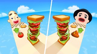 Silly Sandwich Dash | Sandwich Runner  All Level Gameplay Android,iOS  NEW BIG APK UPDATE
