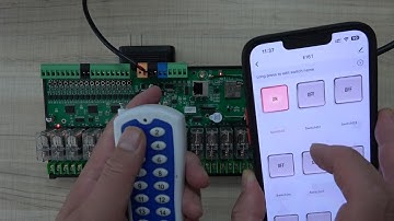 Tuya app & RF remoter & push button with E16T ESP32 board new firmware