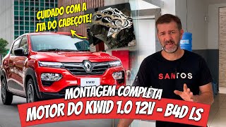 Montagem Completa do Motor do Kwid 1.0 12V - Motor Renault SCe 1.0 3 Cilindros | Biela Frouxa