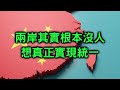 兩岸沒人想統一的真正原因