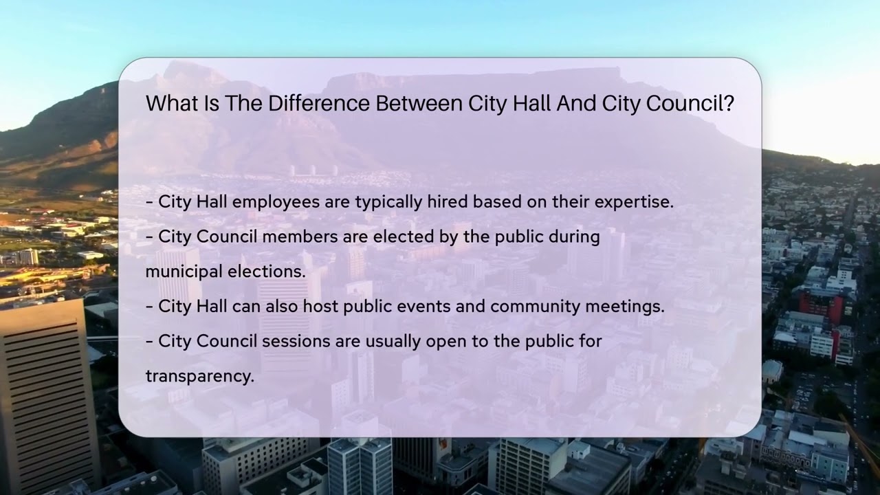 What Is The Difference Between City Hall And City Council? - CountyOffice.org