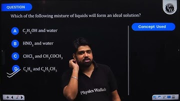 Which of the following mixture of liquids will form an ideal solution?....
