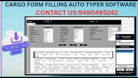 Data Entry Form Filling Auto Typer Software