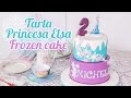 Tarta princesa Elsa (Frozen) | decorada con fondant | Quiero Cupcakes!
