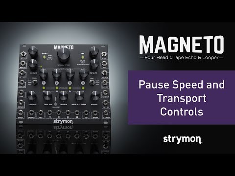 Strymon Magneto - Pause Speed and Transport Controls