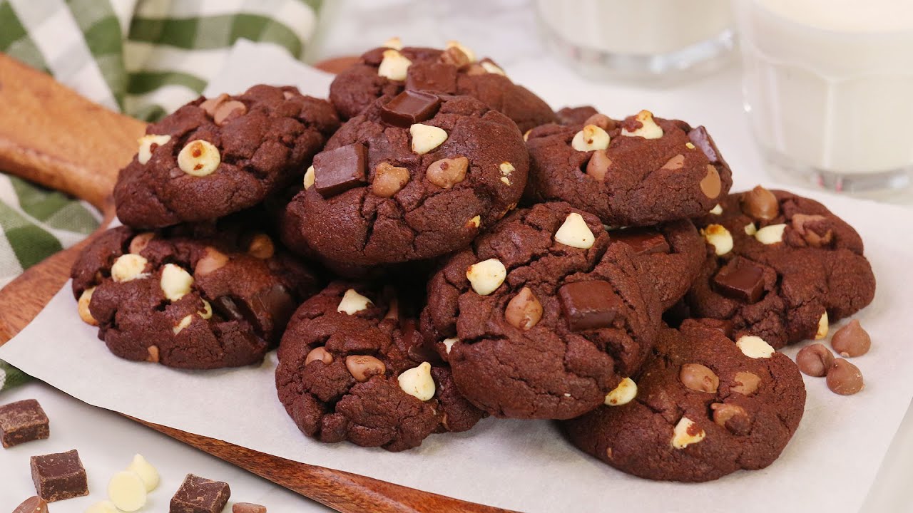 Triple Chocolate Brownie Cookies | The ULTIMATE Holiday Cookie Recipe! | The Domestic Geek