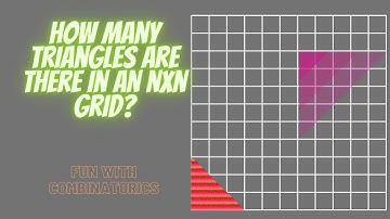 How many triangles are there in an n by n grid?