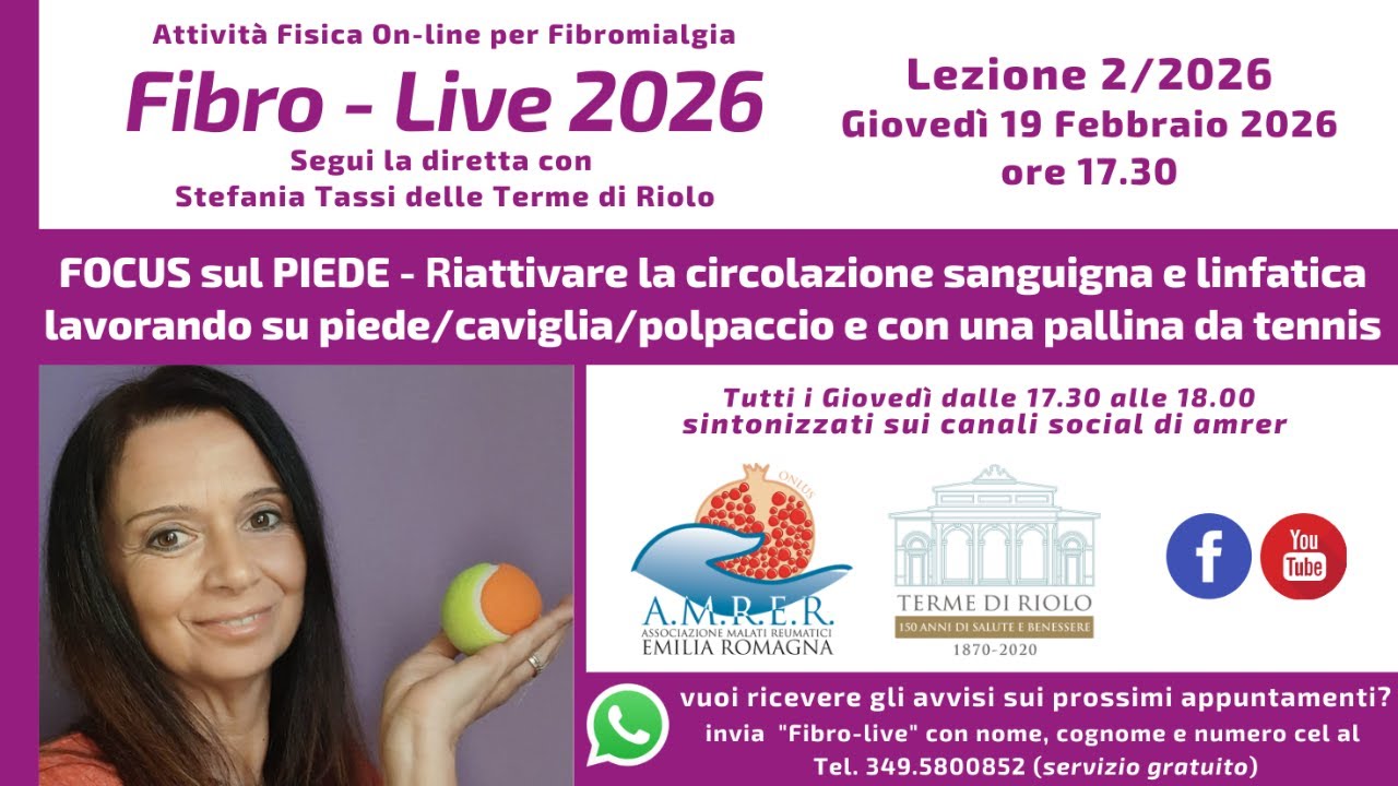 Fibro Live 53 - Focus sul Piede per favorire circolazione sanguigna e linfatica