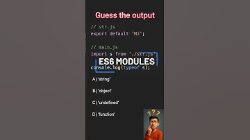 Javascript interview questions -es6 #shorts #short #shortsfeed #webdevelopment #javascript #ytshorts