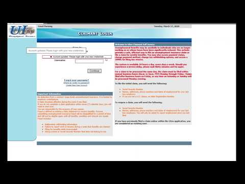 Username and Password Reset Tutorial for Nevada Unemployment Insurance online claim filing