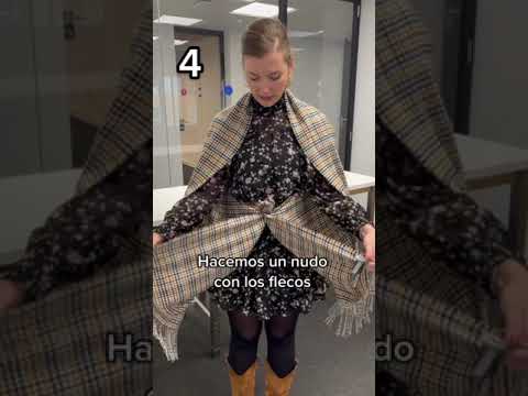 Video: Maneras fáciles de atar una bufanda como falda: 10 pasos (con imágenes)