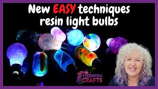 Amazing new resin technique and ideas for light bulbs