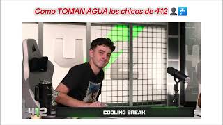 COMO TOMAN AGUA LA AGUSNETA Y TEO DE 412 🗣🥛 (COOLING BREAK) - El mejor COOLING BREAK DE 412