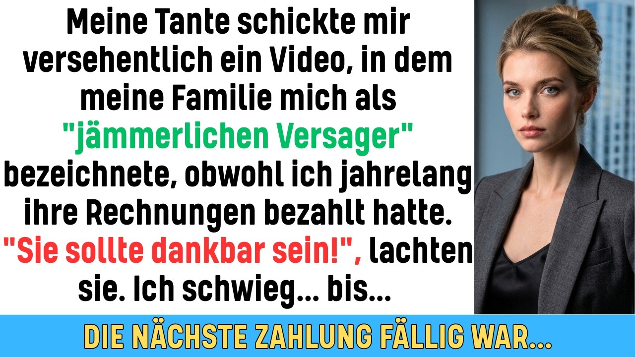 An einem Dienstagabend schickte meine Tante mir versehentlich ein Video, das für ihren privaten Chat bestimmt war. Darin stand meine ganze Familie auf einer Luxusjacht – bezahlt mit meinem Geld –...