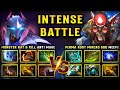 INTENSE BATTLE BETWEEN MONSTER RAT &amp; KILL ANTI MAGE VS. PERMA ROOT MICRO GOD MEEPO | 7.38c DOTA 2