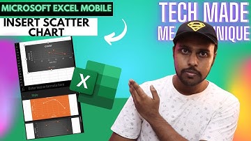 How to insert scatter chart in Microsoft excel mobile | insert scatter chart on excel mobile