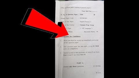 English Fluency 1 Question Paper BA PROG & Bcom First Semester DU SOL| English Fluency Exam Pattern