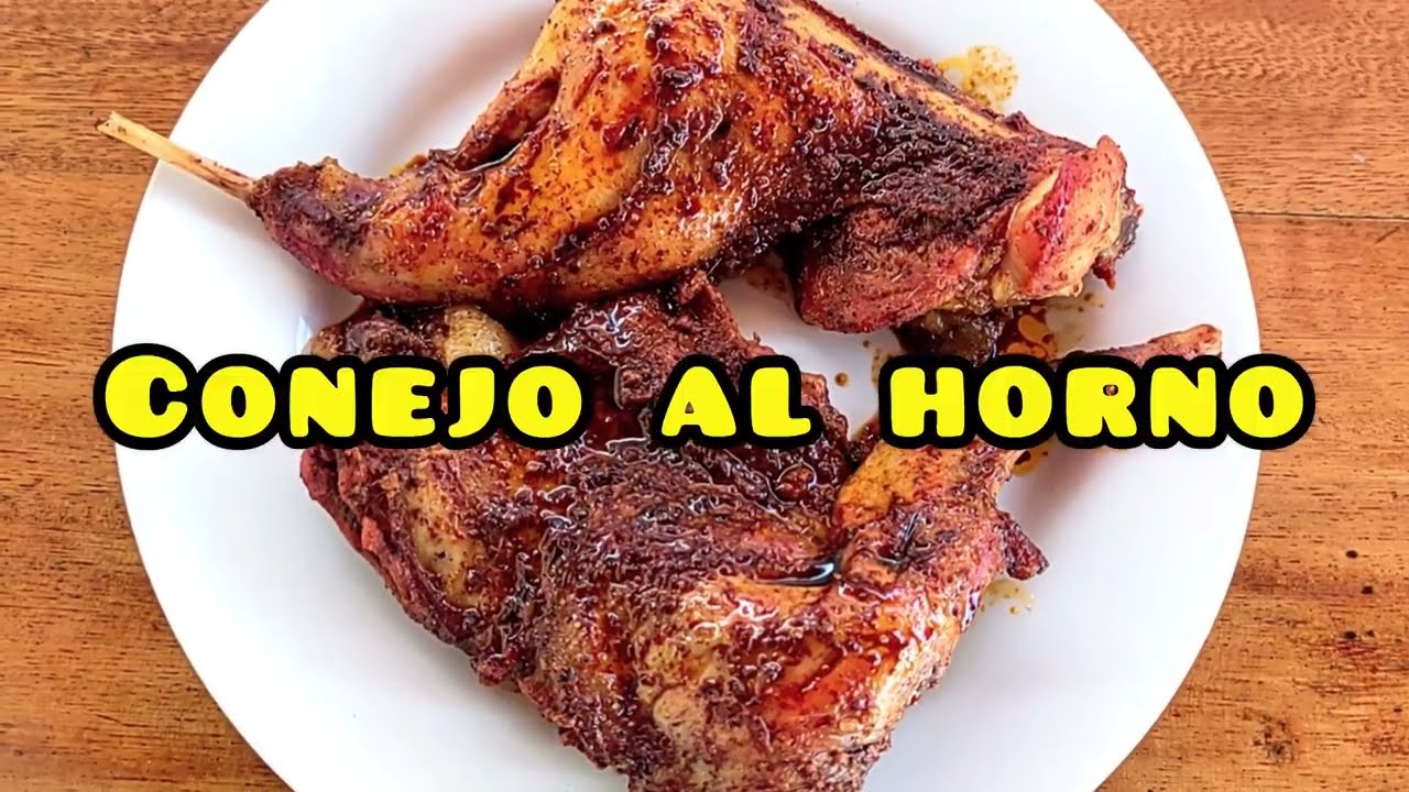 CONEJO AL HORNO/RECETA FACIL/COCINA AGUSTO