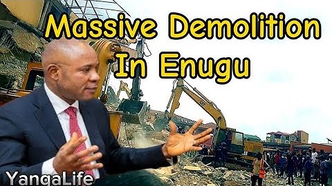 Complete View Of The Enugu Ongoing Demolition For Central Terminal