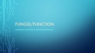 FUNGSI/FUNCTION (6)