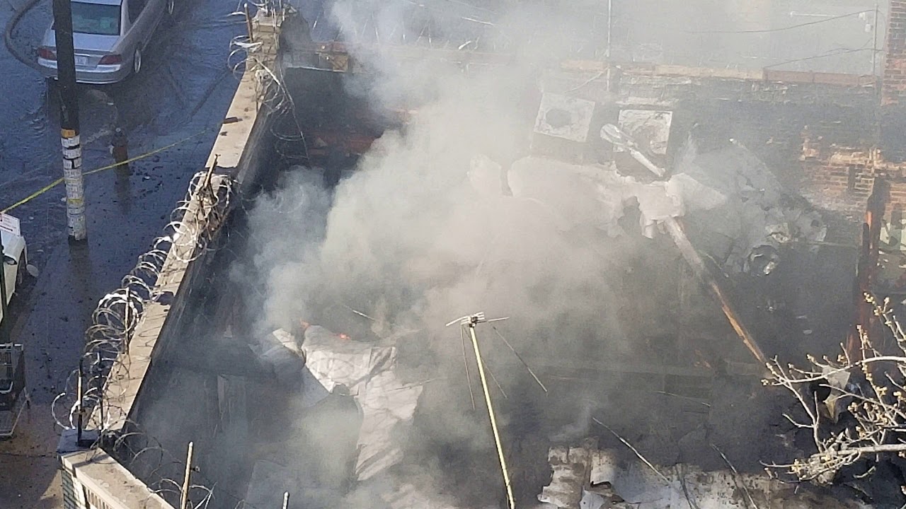Fire Burns Through A Row Of 7 Businesses in The Fordham Manor Section ...