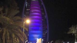 Dubai at night - Burj Al Arab