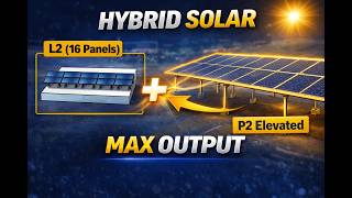 Hybrid Solar Design 🔥 L2 + P2 Elevated Structure | Max Output Layout