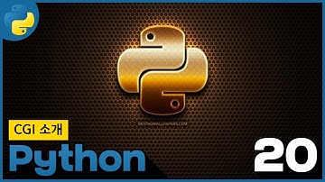 20 WEB2 Python 8 활용   CGI 소개