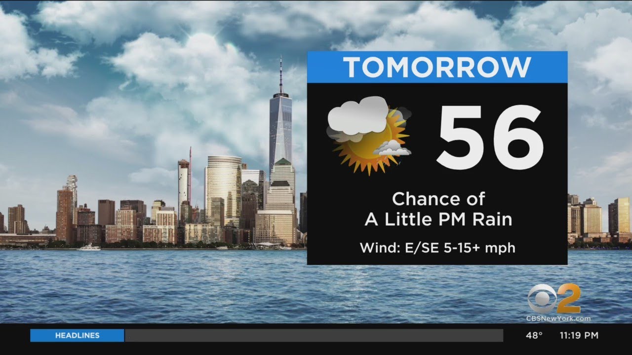 First Alert Weather: CBS2's 4/4 nightly update at 11 p.m.