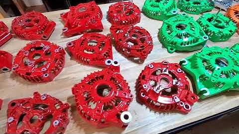 Powdercoating complete, ready for assembly. Thank you for your business.💯 Js-Alternators.com