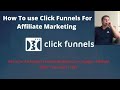 how to use click funnels for affiliate marketing [Beginners Guide]