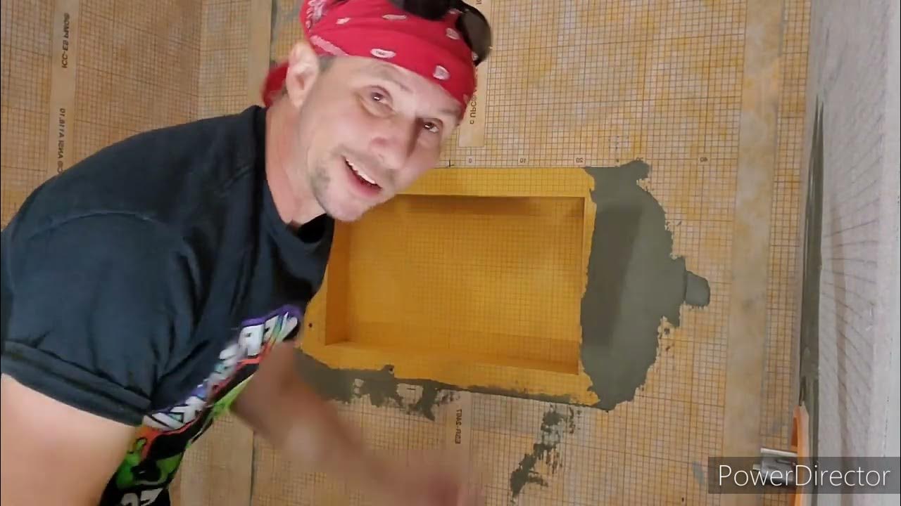 Schluter Kerdi Niche Install YouTube