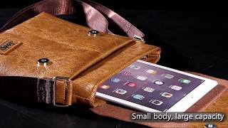 Genuine Leather Messenger Bag screenshot 5