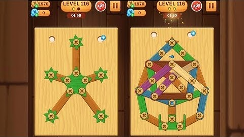 Screw Puzzle: Wood Nut & Bolt - Level 116