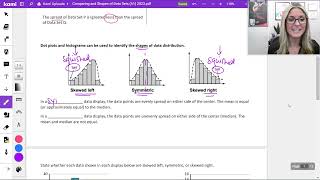 Comparing and Shapes of Data Sets Profile